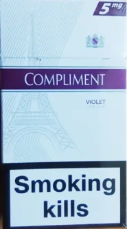 Сигареты "Compliment" violet (Комплимент виолет слим). (duty free.) Цена за блок (10 пачек)