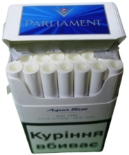 Украина Parliament Aqua Blue Turbo (Парламент Аква Блу). (Акциз МРЦ 95,24)