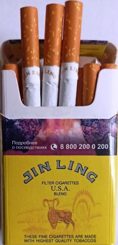 Сигареты "Jin Ling" (Россия) (Джин Линг ). Цена за блок (10 пачек)